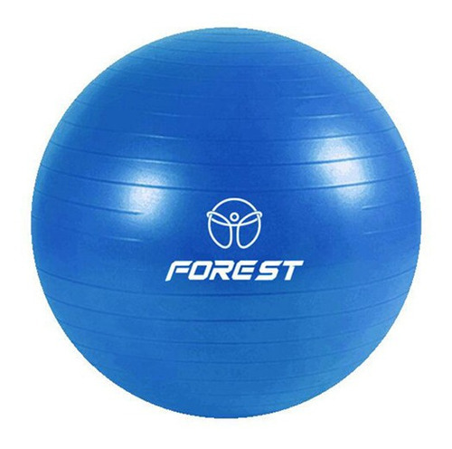 Pelota Yoga Ball Forest Fitness Esferodinamia  55 Cm Gym  Color Azul