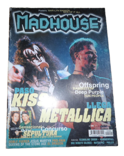 Madhouse 99 Kiss Metallica Rammstein Fun People Attaque 77 (Usado)