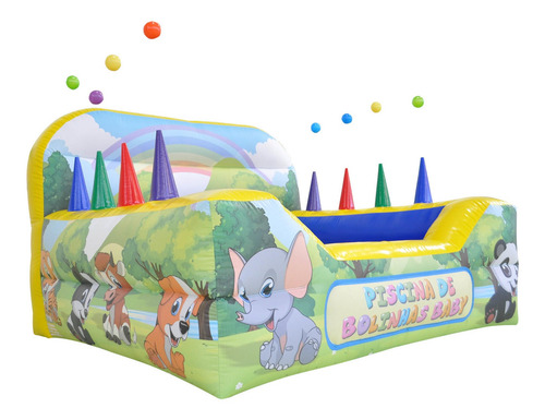 Piscina De Bolinhas Baby Zoo Com Motor Soprador