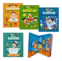 Comprar Livros De Historias Infantil Desenhos Em 3d Pop Up Divertido Livros Com Letras Grandes Kit Com 4 Livros Historias Dos Animais E Seus Amiguinhos