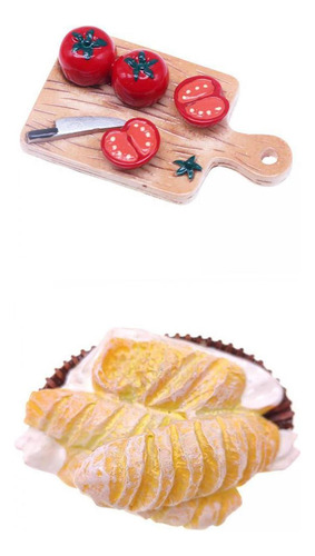 Juego De Comida Para Casa De Muñecas En Miniatura 1:12,