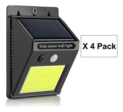 I Lámpara Solar De Pared Con Sensor Led 100 Luces
