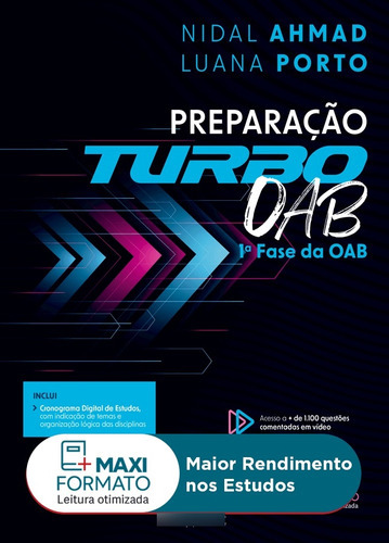 Preparação Turbo - 1ª Fase Da Oab, De Nidal Ahmad , Luana Porto., Vol. Único. Editora Juspodivm, Capa Mole, Edição 1 Em Português, 2023
