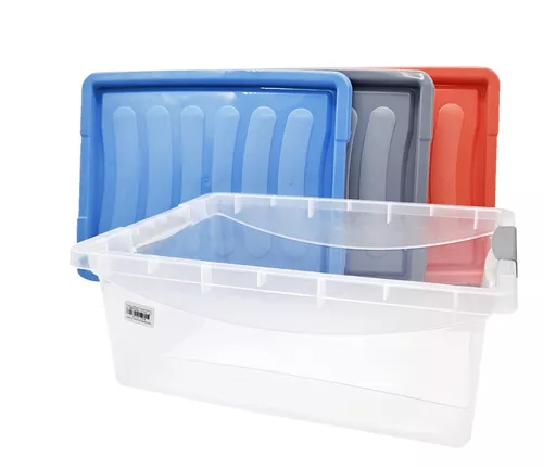 CAJA (PLASTICA, ORGANIZADORA, CON TAPA, 12 LTS)