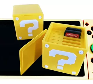 Estojo Suporte Case 3d Cartucho Nintendo Switch E Cartões Sd