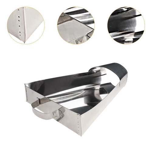 Papaderos Franceses Spade Acero Inoxidable, Resistente,