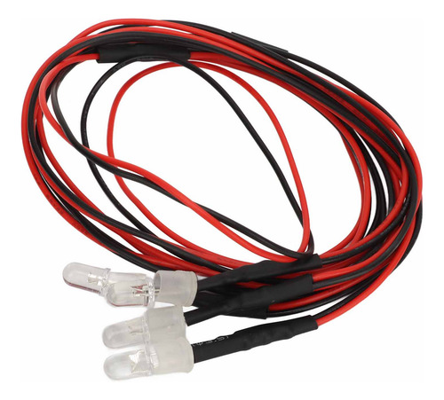 Juego De 5 Luces Rc Car Parts, 7,4 V, 5 Mm, 2 Led Azules Y V