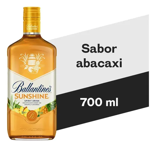 Whisky Ballantines Sunshine Abacaxi 700ml | MercadoLivre