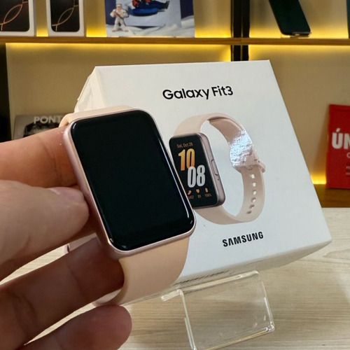 Smartwatch Samsung Galaxy Fit3 Branco Mesh Rosa-claro Rosa-claro