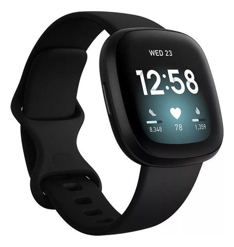 Smartwatch Fitbit Versa 3 1.58  Negro Open Box Caja Abierta