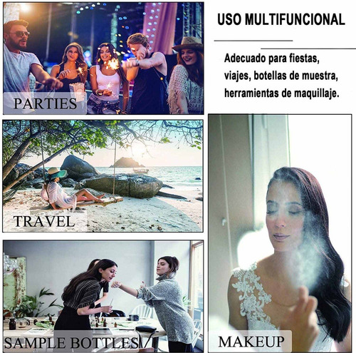 Mini Atomizador Perfume Botella Spray Plástico (120pcs 2ml)