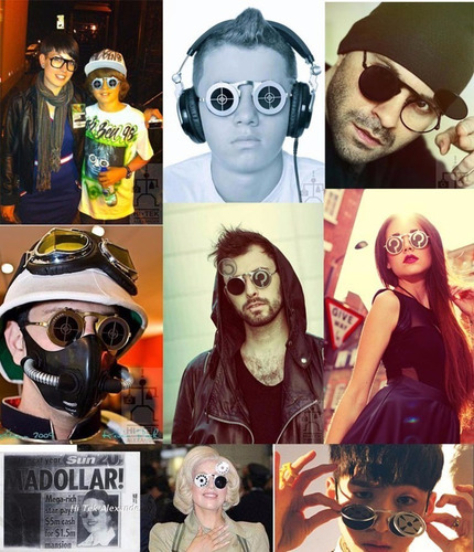Óculos Retro Steampunk Cyberpunk Dieselpunk Cosplay Google 1