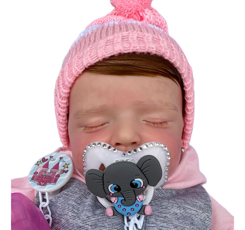 Boneca Bebê Reborn Com Cabelinho Recém Nascida Molinha