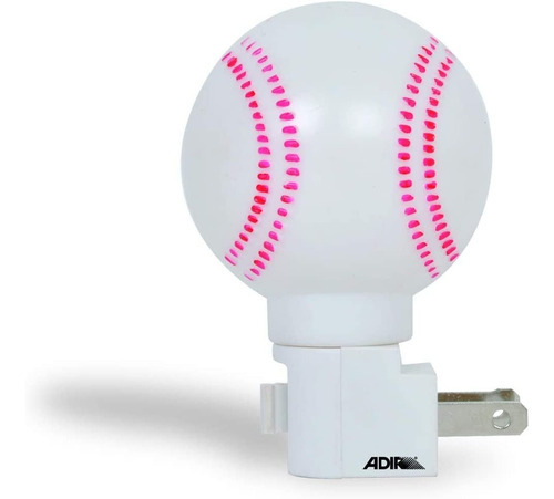 Luz De Noche Forma Balon Baseball Con Apagador4 W Color De La Luz Blanco