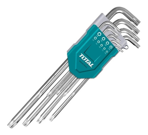 Juego Llaves Allen Torx T10 A T15 Total 9 Pz Industrial