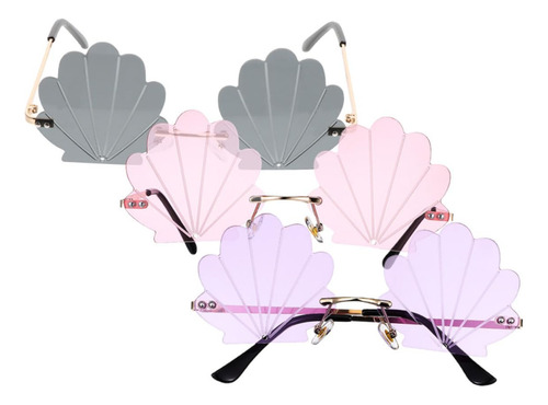 3 Gafas De Sol Sin Marco Con Diseño Floral