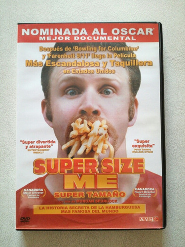 Super Tamaño ( Super Size Me ) Documental Alimentación Dvd
