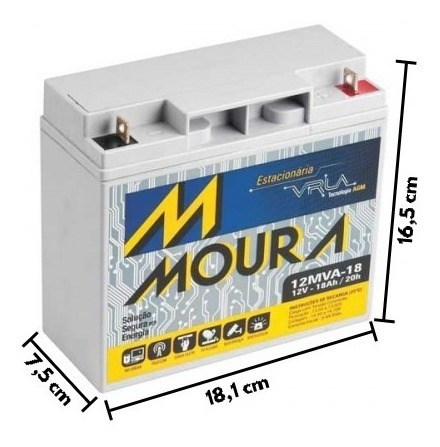 Kit 4 Baterias Nobreak Apc Sua3000i Smart-ups 3,0 Kva 3000va Moura