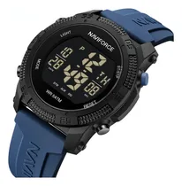 Comprar Relojes deportivos digitales de los hombres de NAVIFORCE relojes deportivos digitales siliblue brazalea prueba de agua croncronrelojes desperdesper