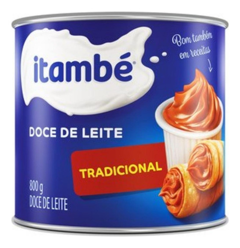 Kit 5 Doce De Leite Itambé Tradicional Lata 800g Cada
