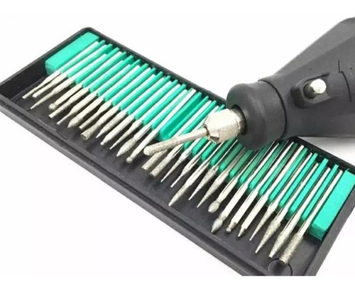 Imagen 3 de 5 de Kit De Fresas Diamantadas Para Moto Tool