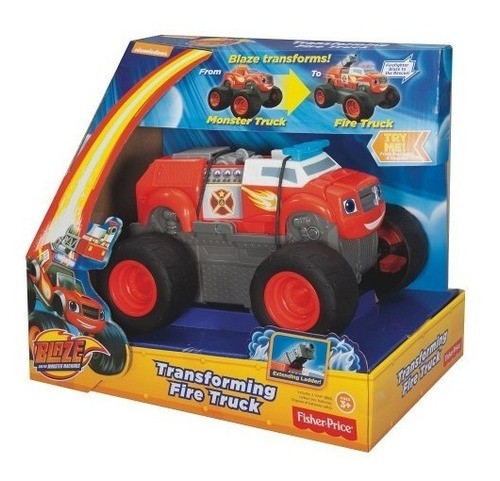Blaze Camion De Bomberos Transformable Con Sonido Bunny Toys