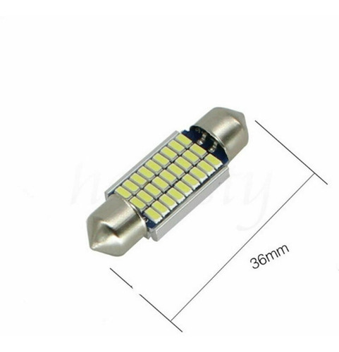 Bombillo Led 27 Ultra Blanco 36mm Para Interior De Vehiculo 