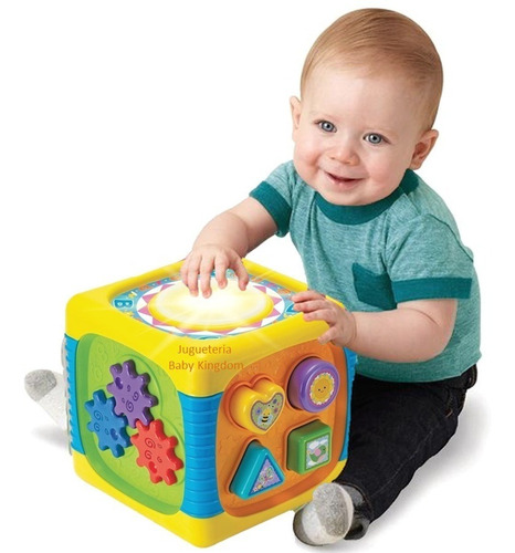 Cubo Didactico Bebe Niño Musical Luces Estimulacion Temprana