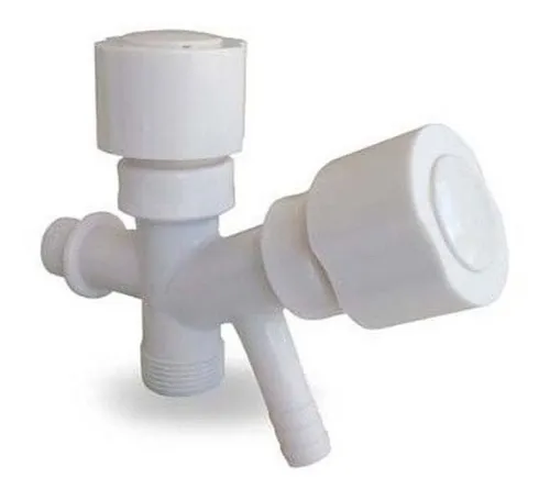 Canilla doble para lavarropas plastico new arrivals