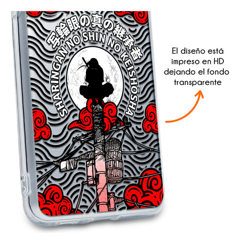Funda Para Motorola Naruto Itachi Noche Masacre Clan Uchiha