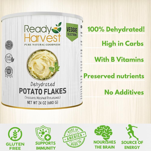 Flocos De Batata De Alimentos Desidratados Prontos Para Colh