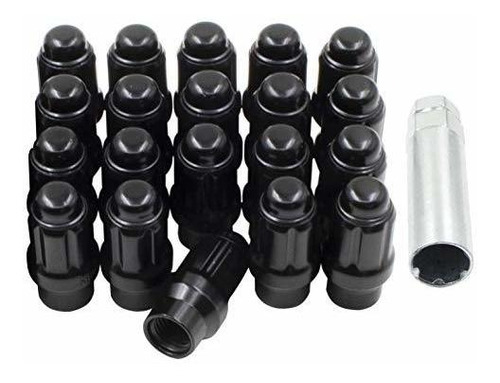 Perno, Wheel Accessories Parts Set Of 20 Black 12x1.5 Lug Nu