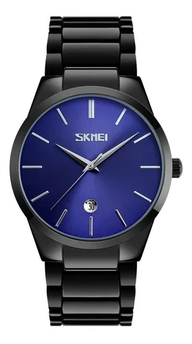 Reloj Hombre Skmei 9140 Analogico Acero Fecha Impacto Online