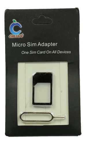 Imagem 1 de 3 de Kit Com 30 Adaptadores Micro Sim Para Mini Sim