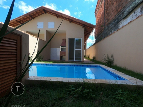 Imagem 21 de 30 de Linda Casa Com 2 Dormitórios, Piscina E Churrasqueira, Na Praia De Itanhaém. - Ca00860 - 70730957