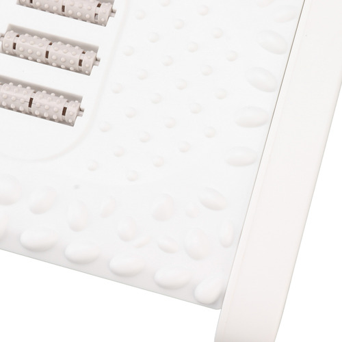 Apoio Para Os Pés Branco Branco Embaixo Da Mesa, Ajustável E