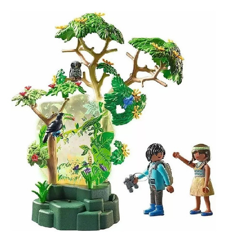 Playmobil Wiltopia Rainforest con luz nocturna 71009 de colores