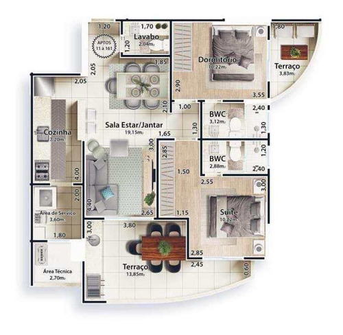 Apartamento Com 2 Dorms, Jardim Marina, Mongaguá - R$ 614 Mil, Cod: 735 - V735