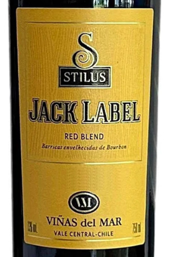 Vinho Chileno Jack Label Red Blend Bourbon Aged/ Cx 6 Un.