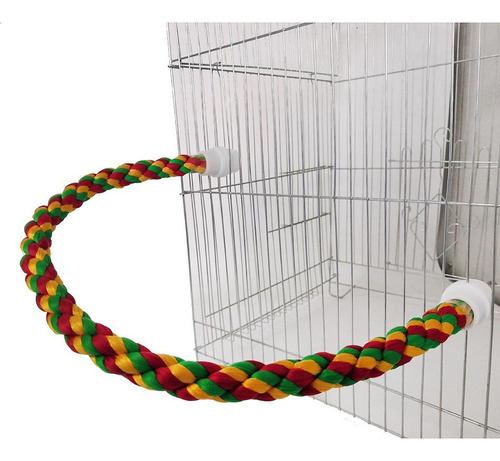 Accesorio De Jaula De Percha De Cuerda Para Pájaros,