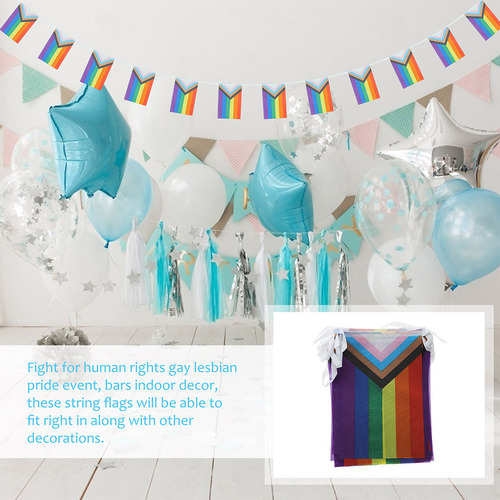 Banderín De Colores Arcoíris Para Colgar, Diseño De Orgullo