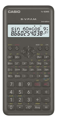 Calculadora científica negra 240 funciones FX-82MS Casio Color Black