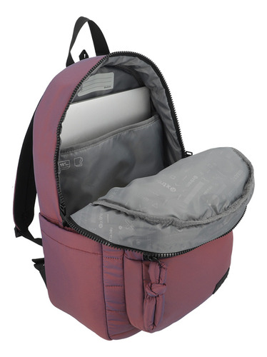 Mochila viaje Xtrem Sakai 2.0 5XT color burdeo diseño liso 24L