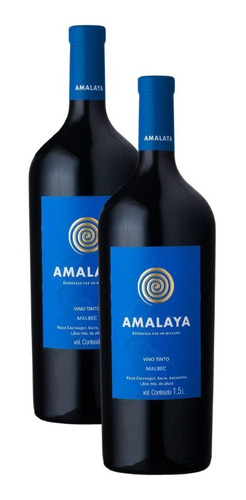 Vinho Amalaya Malbec Magnum 1,5 Litros Kit Com 02 Unidades