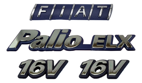Emblemas Palio Elx Fiat Mala E 2 16v 1996 1997 1998 1999 200