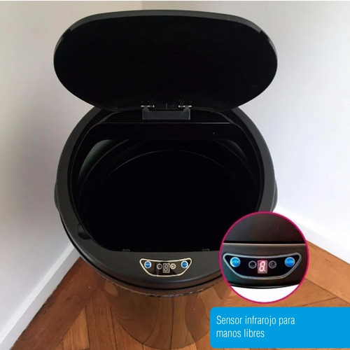 Imagen 5 de 10 de Cesto De Residuos Mio Sensor Automático 40lts Tbm40l Full