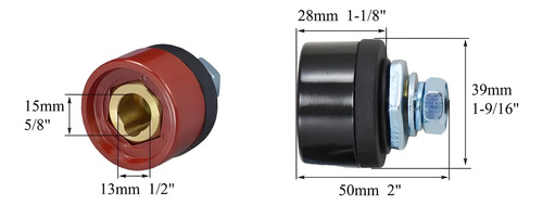 Conector De 1/2 Borne Hembra Para Soldador Inversor