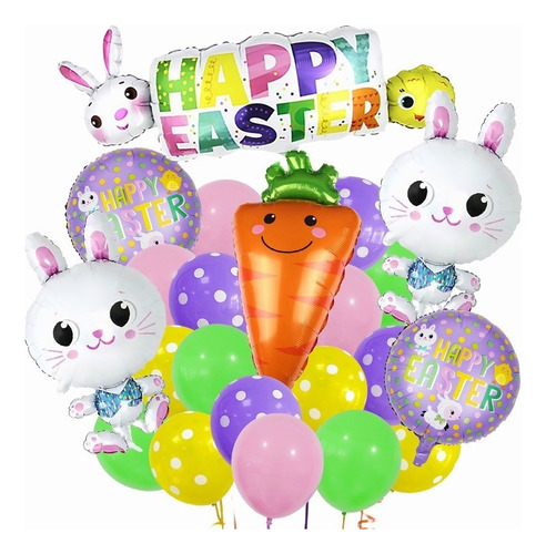 Globos Conejito De Pascua Para 23pcs Decoración De Easterkit