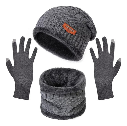 A Gorro Unisex, Bufanda Gruesa En Invierno Cálido, Guantes