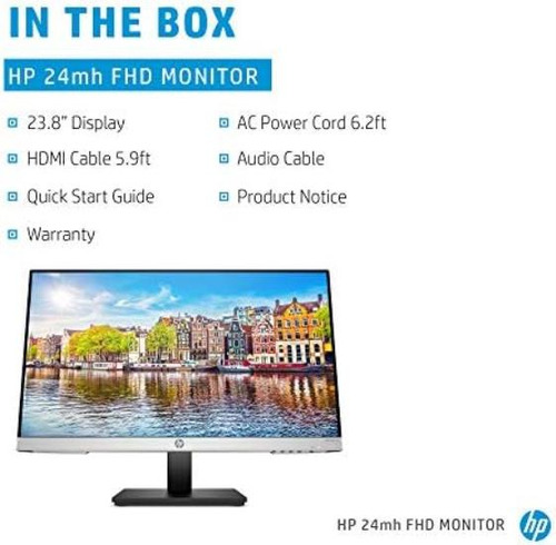 Monitor Hp 24mh Fhd Tela Ips De 23,8 Polegadas Alto-falante